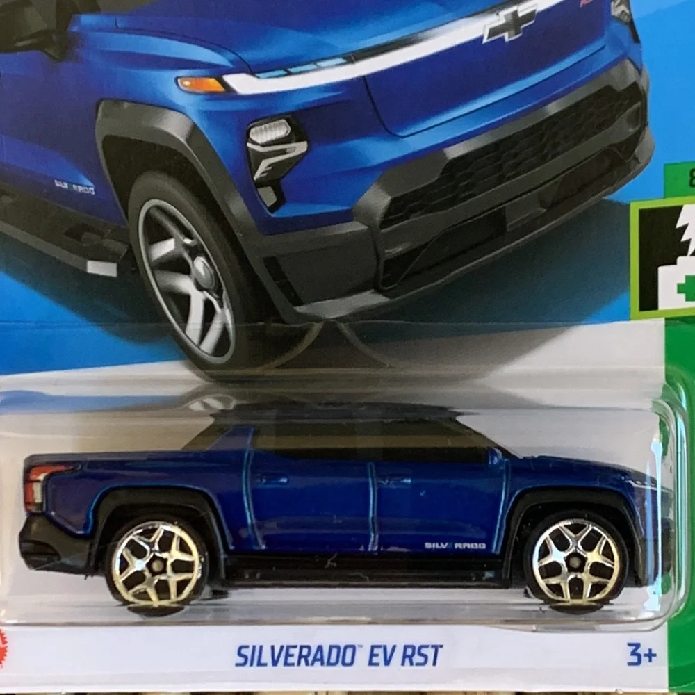 Hot Wheel Chevy Silverado EV RST Chevrolet Blue Electric Truck Hotwheels 2024 🆕